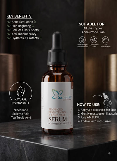 Skinnise Advanced Brightening & Acne Care Serum - 30ml