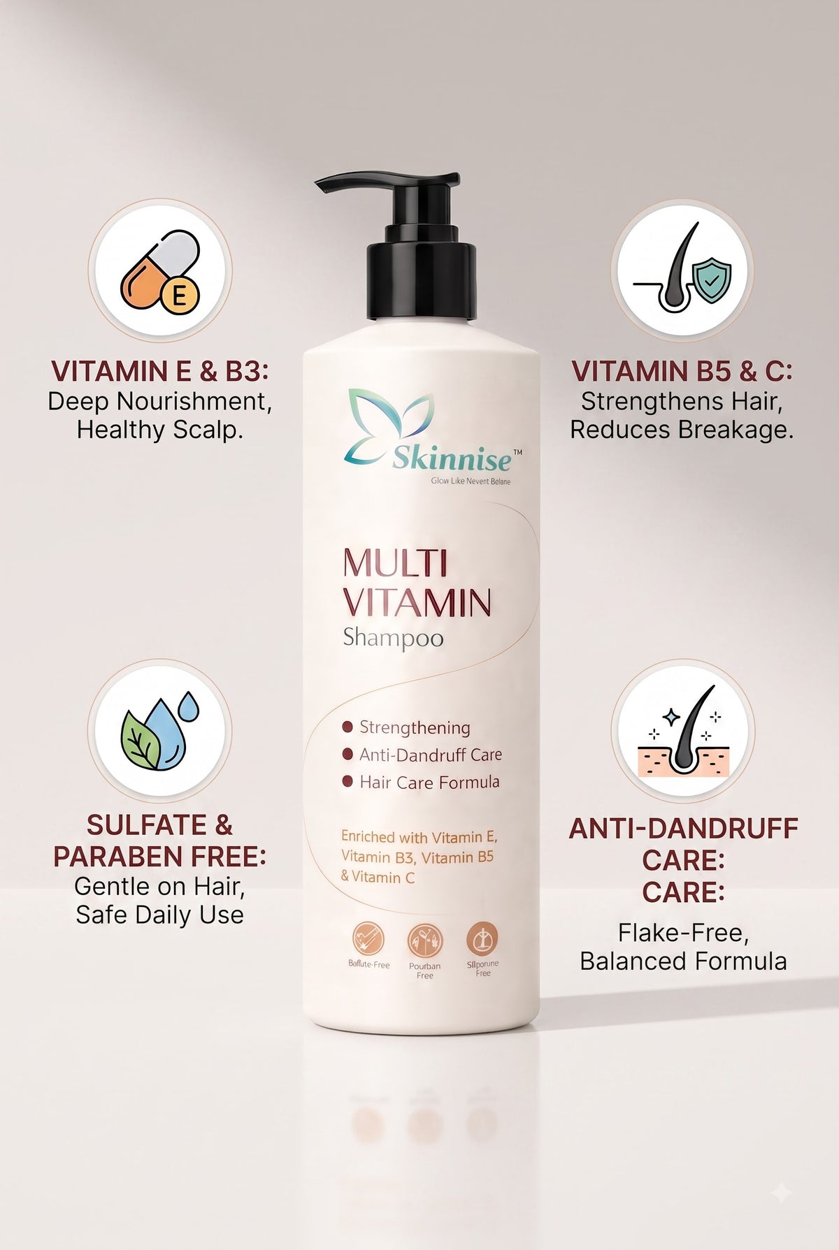 Skinnise Multi Vitamin Shampoo - 250ml